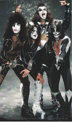 KISS, Band In Snow STICKER - Officially Licensed Original Artwork DECAL, 3" x 5"
