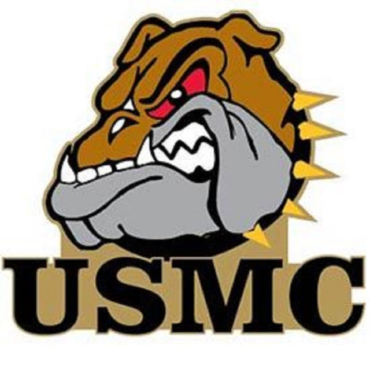 U.S. MARINES, USMC BULLDOG DEVIL - Original Artwork, Expertly Designed PIN - 1.125"