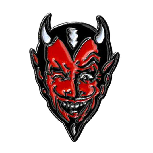 KALYNN CAMPBELL DEVIL PIN - American Artist's Art Devil Novelty Backpack Enamel Lapel Pin - 1.25" x 0.75"