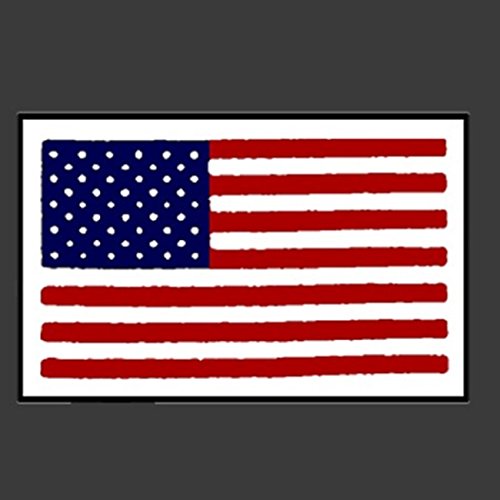 PIC AMERICAN FLAG SMALL - Motorcycle HELMET Sticker DECAL - 3"