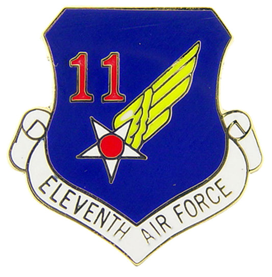 U.S. AIR FORCE, 11th Air Force SHIELD - Original Artwork, Expertly Designed PIN - 1"