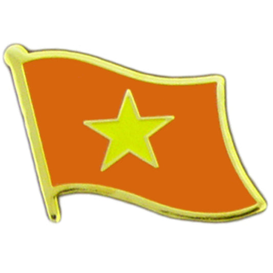 INTERNATIONAL FLAG "VIETNAM-NORTH" PIN - Officially Licensed Patriotic Flag Orignal Artwork, Expertly Designed PIN - 1"