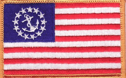 US Yacht iron-on embroidered patch