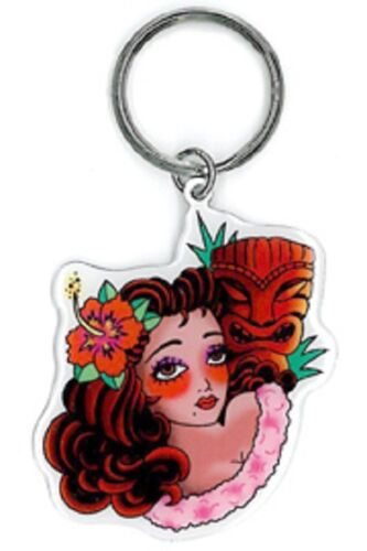 Sunny Buick - Tiki Girl - Metal Keychain