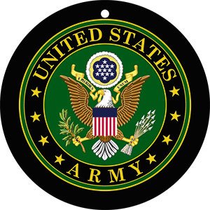 UNITED STATES ARMY LOGO, Officially Licensed - 3" - Air Freshener