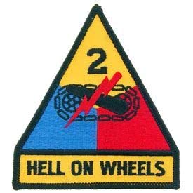 US ARMY, HELL ON WHEELS - Novelty Patches, High Quality Embroidered Sew On Patch - 3.75"