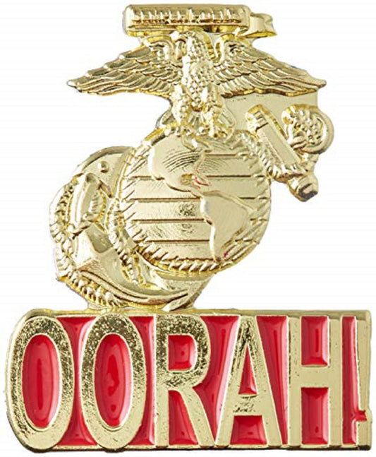 U.S. MARINES, USMC OORAH! EGA - Original Artwork, Expertly Designed PIN - 1.125"