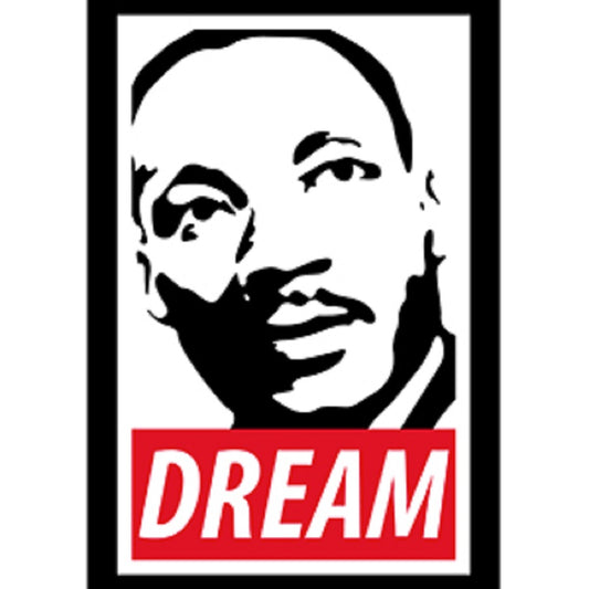 King Martin Luther Sticker - Martin's Dream, Orignal Artwork Vinyl - Decal STICKER - 3.25" x 5"