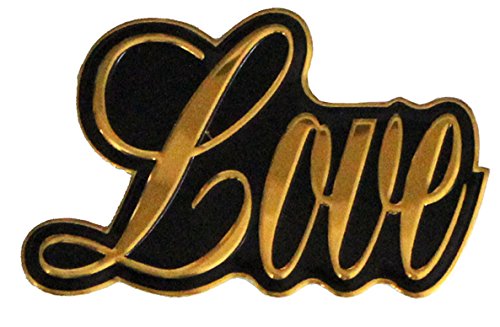 C&D Visionary CDX Love Metal Sticker, 1.5", Gold