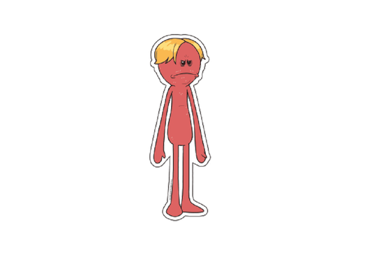 RICK & MORTY STICKER - Officially Licensed Rick and Morty RED MEEDEEKS Original Artwork Premium Decal STICKER