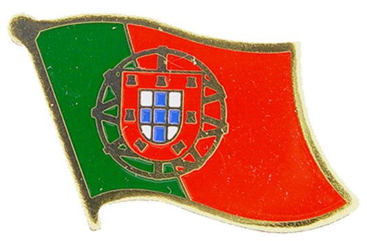 INTERNATIONAL FLAG "PORTUGAL" PIN - Officially Licensed Patriotic Portugal Flag Logo Artwork, Expertly Designed PIN - 1"