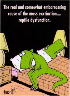 Rubes Dinosaur Reptile Dysfunction Magnet RM2949