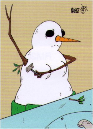 Rubes Snowman Shaving Magnet