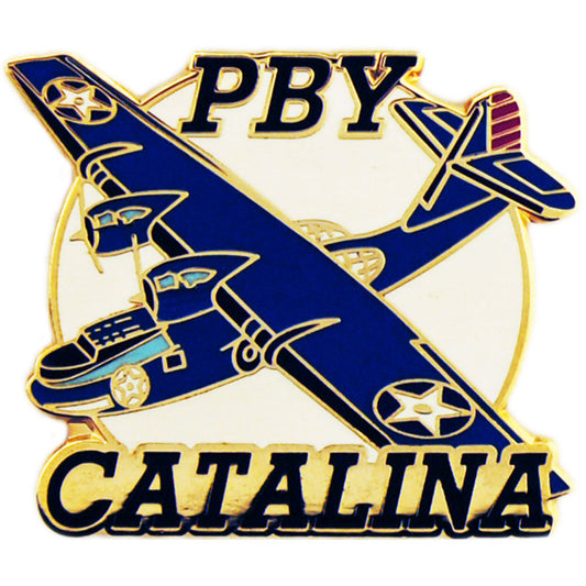 AIRCRAFT & HELICOPTERS, APL PBY CATALINA - Original Artwork, Expertly Designed PIN - 1.50"