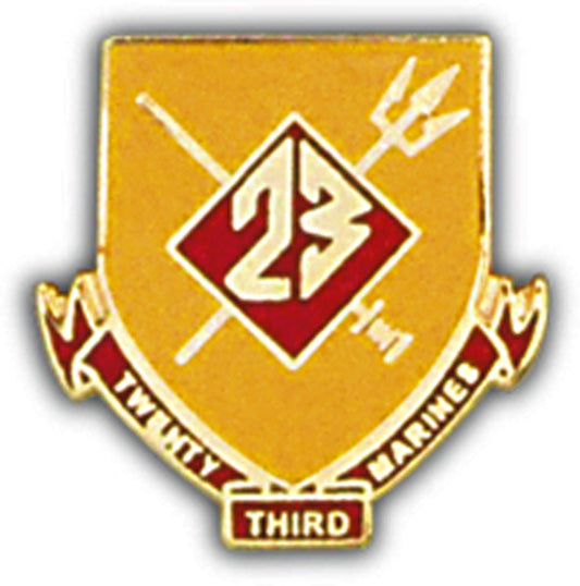 U.S. MARINES, Marines 23rd Regiment - Original Artwork, Expertly Designed PIN - 1"