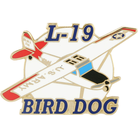 AIRCRAFT & HELICOPTERS, APL L-19 BIRD DOG - Original Artwork, Expertly Designed PIN - 1.5"