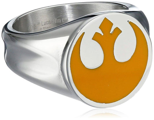Star Wars Yellow Rebel Alliance Symbol Ring - yellow Stainless Steel Ring - Size -11