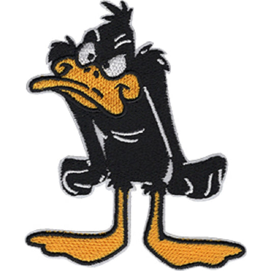 LOONEY TUNES DAFFY ANGRY PATCH - Looney Tunes Daffy Duck Angry Embroidered Artwork Iron Sew-On PATCH - 3" x 3.75"