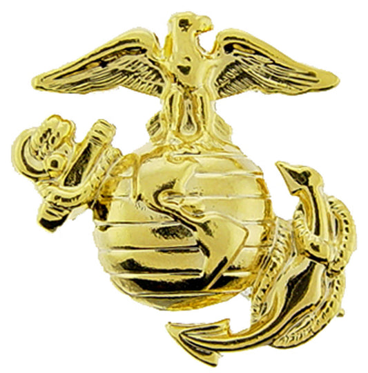 U.S. MARINES, USMC EMBLEM B1 RIGHT COLLAR - Original Artwork, Expertly Designed PIN Gold - 1"