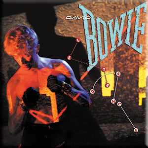 David Bowie Licensed Originals Inc., David Bowie Artwork - Let's Dance Car Magnet, 3" x 3" Novelty Fridge Magnets