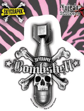 Skygraphx - Bombshell Skull - Sticker / Decal