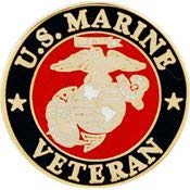 United States Marine LOGO VETERAN - Original Artwork, Expertly Designed PIN - 1"