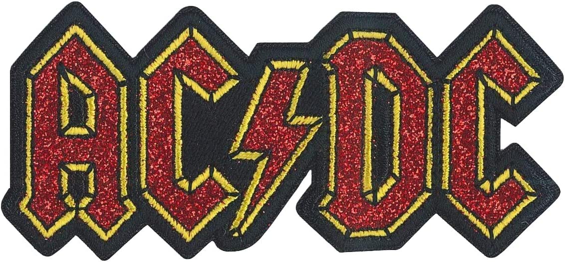 C&D Visionary AC/DC Logo Glitter Patch, Multi-Colored