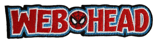 SPIDERMAN Classic Web Head PATCH, Original Licensed Artwork Carded & Packaged Individually, 1.2" x 5"