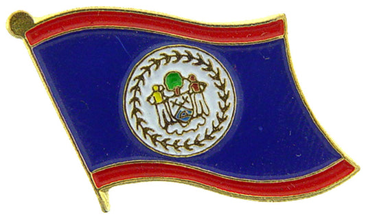 INTERNATIONAL, BELIZE Flag - Original Artwork, Expertly Designed PIN - 1"
