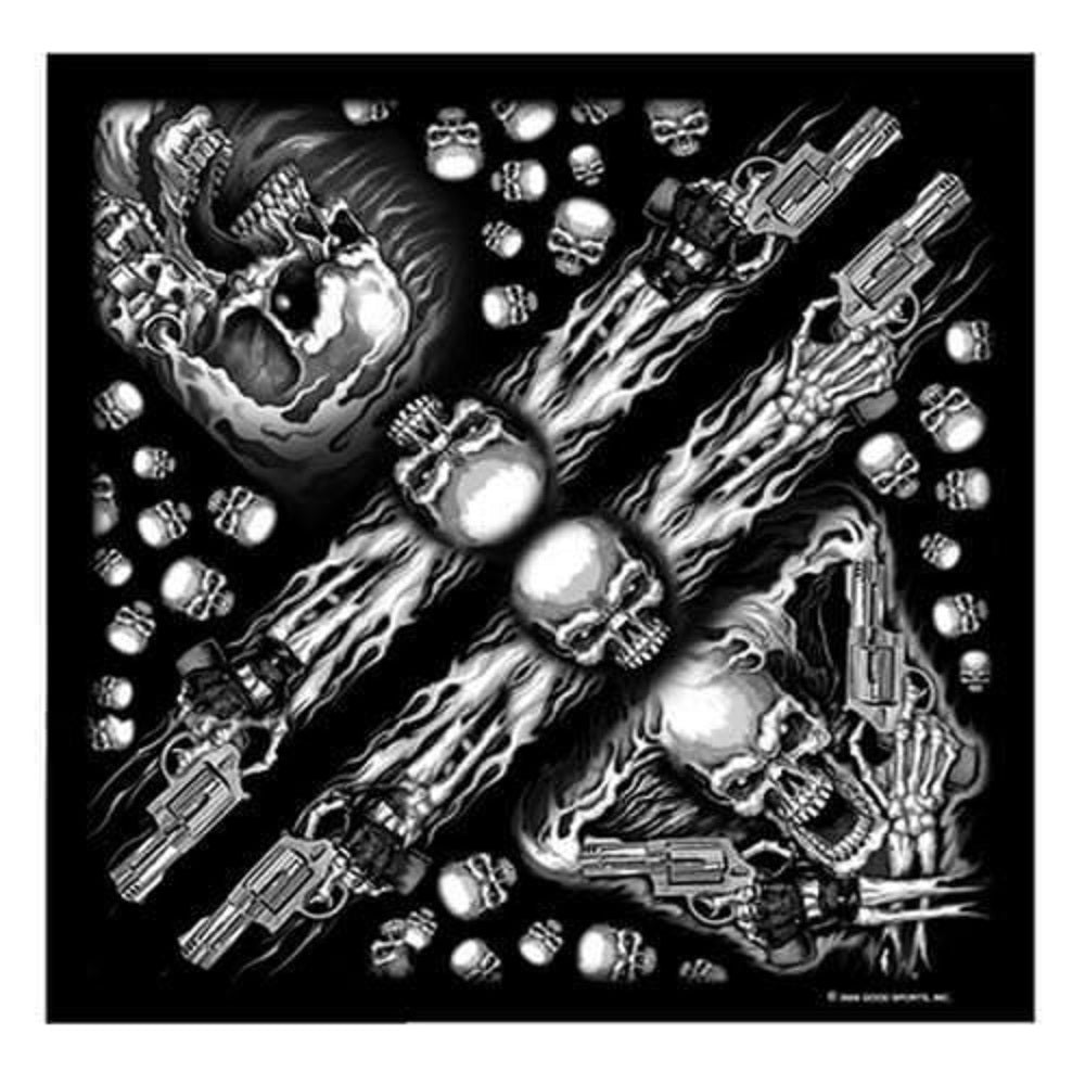 Officially Licensed Originals Signature Bikers Bandanas Collection Original Design, 21" x 21" - Bandana Assassin Killer