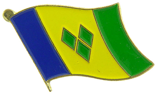 INTERNATIONAL, STVINCENT Flag - Original Artwork, Expertly Designed PIN - 1"