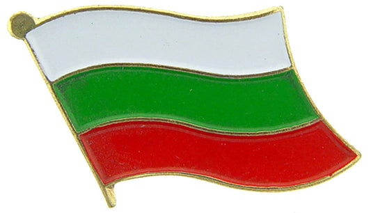 INTERNATIONAL, BULGARIA Flag - Original Artwork, Expertly Designed PIN - 1"
