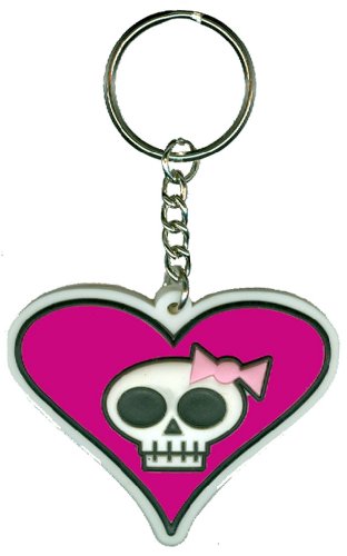 My Sweet Fiend - Skulli Heart - Rubber Keychain