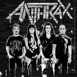 ANTHRAX SPRAY PAINT BRICK WALL Orignal Artwork Decal STICKER - 4" x 4"