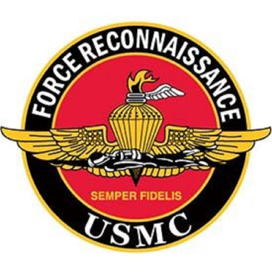 U.S. MARINES, USMC FORCE RECONNAISSANCE - Original Artwork, Expertly Designed PIN - 1.25"