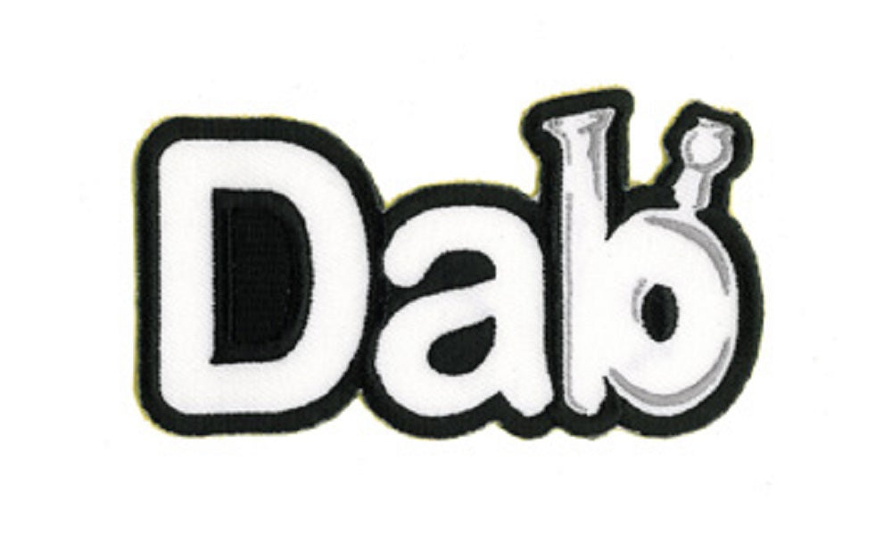 DAB PATCH - "Dab" Art By Matt Stewart Embroidered Artwork Iron-On / Sew-On PATCH - 3.5" x 1.75"