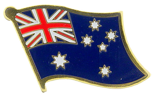 INTERNATIONAL, AUSTRALIA Flag - Original Artwork, Expertly Designed PIN - 1"
