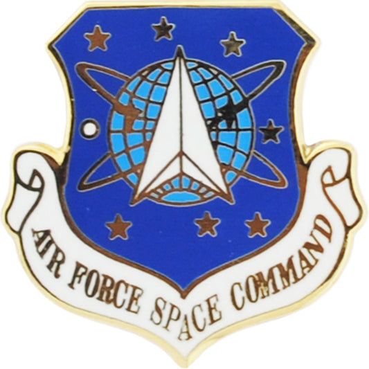 UNITED STATES AIR FORCE SPACE COMMAND PIN - USA American Patriotic Original Artwork, Expertly Designed PIN - 1"