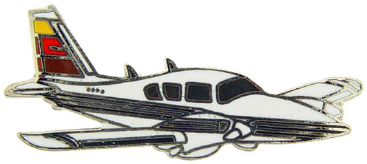 AIRCRAFT & HELICOPTERS, APL PIPER AZTEC - Original Artwork, Expertly Designed PIN - 1.5"