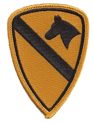 1st Calvary iron-on embroidered patch