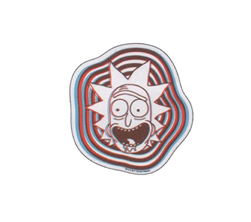 RICK 3D FACE R & M - Officially Licensed Original Artwork - Sticker DECAL