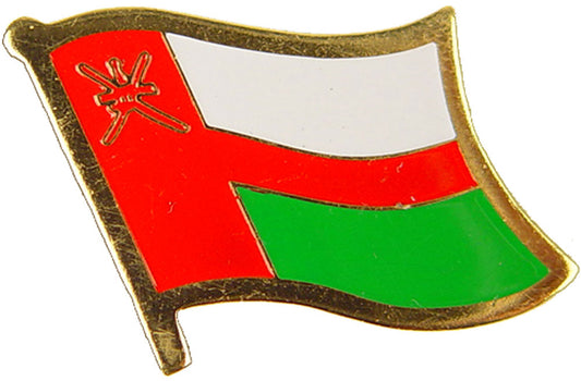 INTERNATIONAL, OMAN Flag - Original Artwork, Expertly Designed PIN - 1"