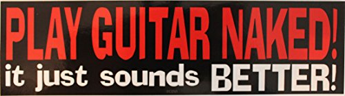 C&D Visionary Music Play Guitar Naked Sticker