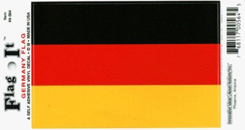 Germany flag decal for auto, truck or boat
