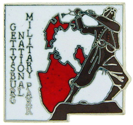 USA STATES, National Park GETTYSBURG - Original Artwork, Expertly Designed PIN - 1"