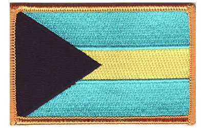 Bahamas iron-on embroidered patch