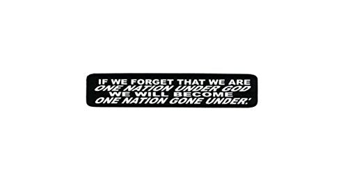 If We Forget Motorcycle Helmet Stickers - Novelty Artwork Biker Decals, 4" x 1"