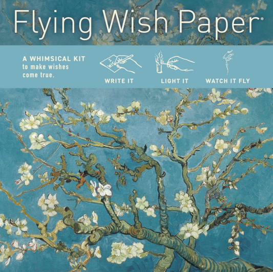 ALMOND BLOSSOMS FLYING WISH PAPER® - Write it, Light it, Watch it Fly - 5" x 5" - Whimsical Mini Kit