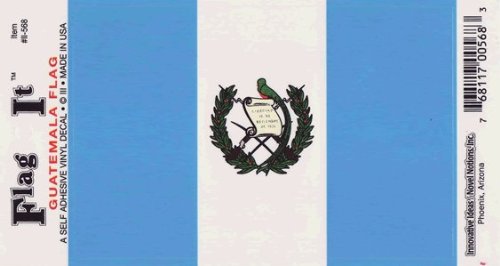 Guatemala flag decal for auto, truck or boat