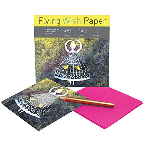 FLYING WISH PAPER® - Write it., Light it, & Watch it Fly - BIRDCAGE BALLERINA - 5" x 5" - Mini Kits